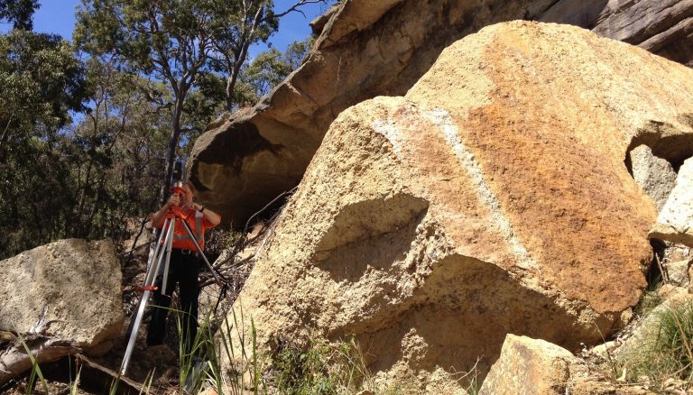 Wysiwyg3d_3dscanning_landscape_volumecalculation_006 wysiwyg3dau tasman rock wall 3dlaserscanning heritage
