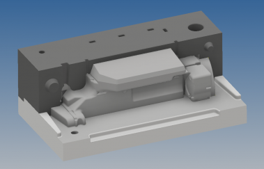 Maserati Sump and Mating Cover assembled mould wysiwyg3d