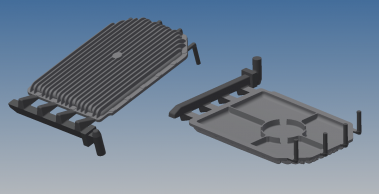 Maserati Sump and Mating Cover casting with methoding wysiwyg3d